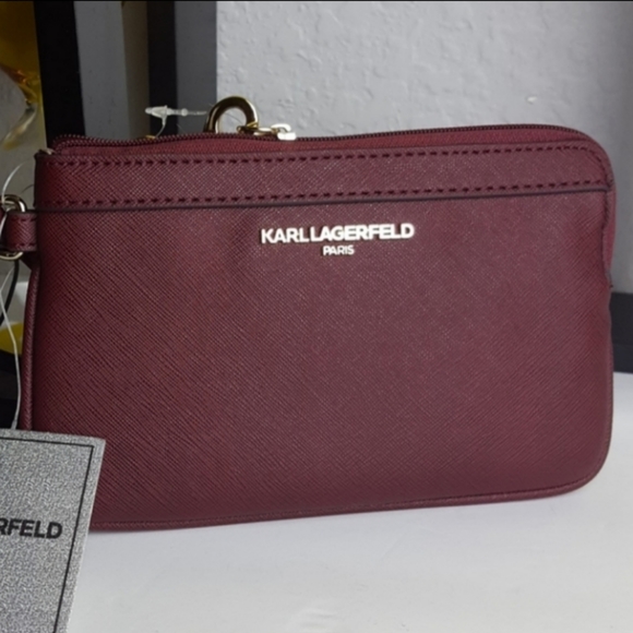 Karl Lagerfeld Handbags - Karl Lagerfeld Wristlet Maroon